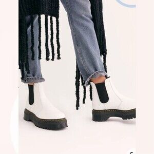 Dr. Martens 2976 Quad white Chelsea boots size 7